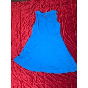 Cobalt Blue Sleeveless Dress Medium Lightweight Summer Dress Casual Elegant Fit